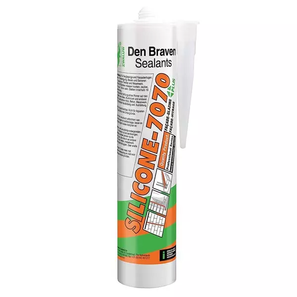 Mastics bâtiment miroiterie silicone neutre alcoxy - DEN BRAVEN -