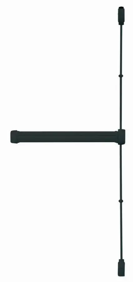 Serrure anti-panique coupe feu Fluid noir 2 points haut/bas JPM - 900 mm - FL2090-02-0A  