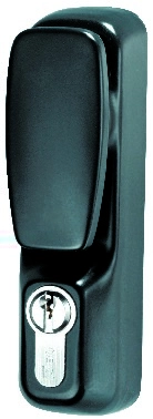 Ensemble bouton cylindre grand modèle ISEO antivandalisme - Noir - 94012005T