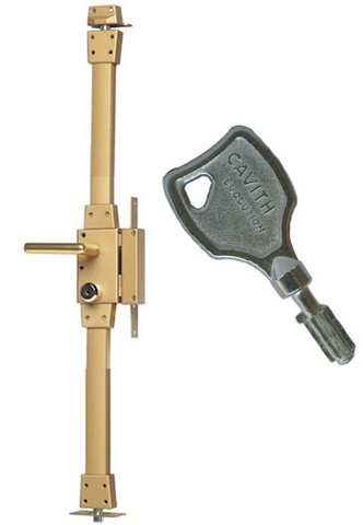 Serrure haute sécurité ISEO Cavith 341 HB3 - Axe 70 - A tirage - Gauche - OR - 26410005