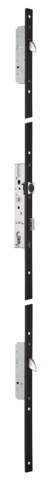 Serrure 3 points TF3 pêne dormant 1/2 tour 45 mm STREMLER pêne C perroquet+fourreau U24x6 Axe 30 - 6470.45.4C