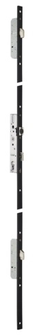 Serrure 3 points TF3 à relevage 39mm STREMLER Axe 24 U24x6mm inox - pêne 1/2 tour perroquet - 6570.39.C  