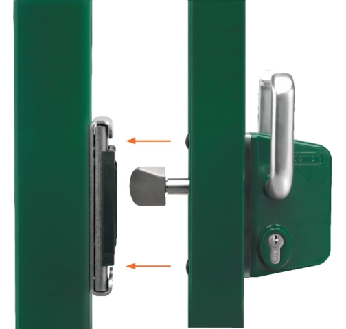 Serrure portail coulissant Inox LOCINOX profil 40 - LSKZ4040 U2L Serrure portail coulissant Inox LOCINOX profil 40 - LSKZ4040 U2L