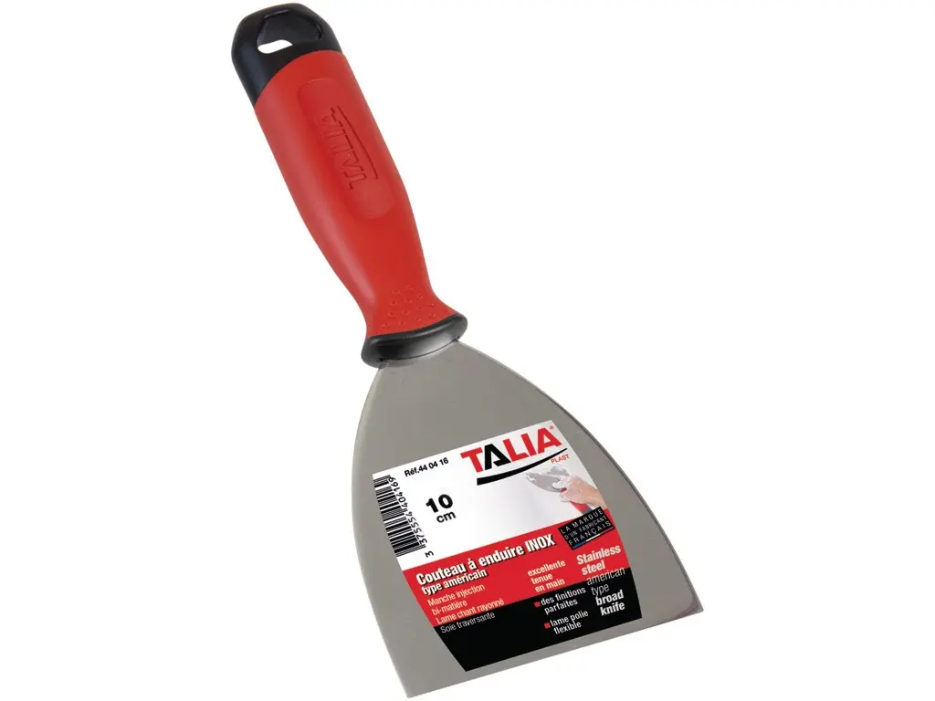 Couteau de peintre à enduire type américain inox - TALIAPLAST - 4404
