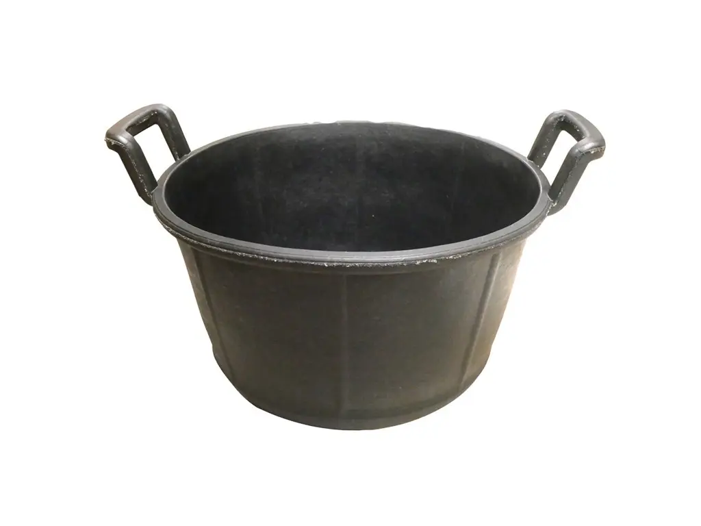 Auge caoutchouc armé 30 litres Carbonera avec poignées - TALIAPLAST - 320217