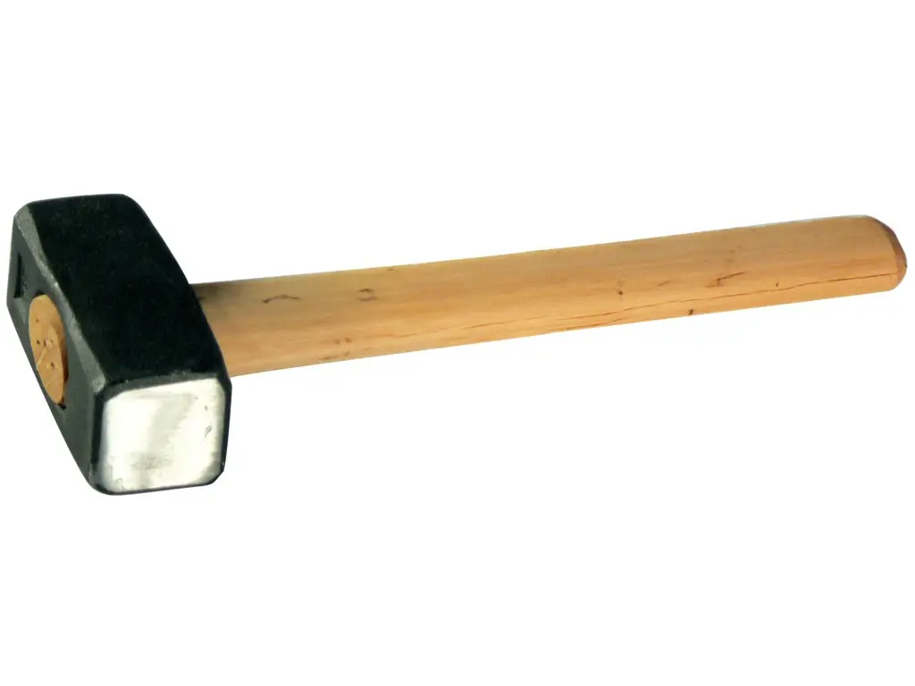 Massette à angles abattus 1,250 kg manche bois - TALIAPLAST - 470603