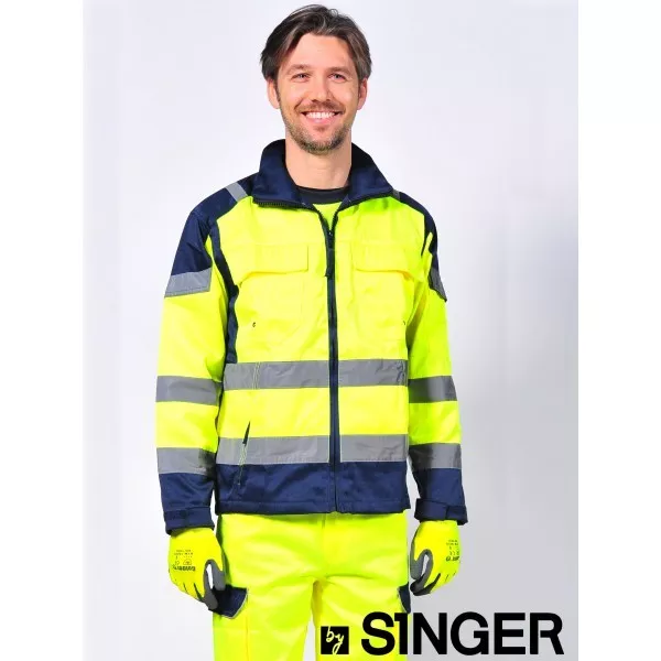 Veste Haute Visibilité Vita SINGER - Jaune et bleu - VITA