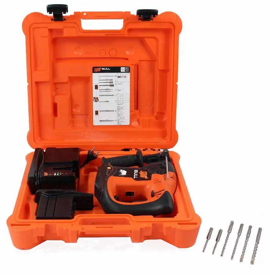 Système chevilleur Spitbull 36V 6.2Ah Li + 6 Forets XT3 SPIT - 054682 