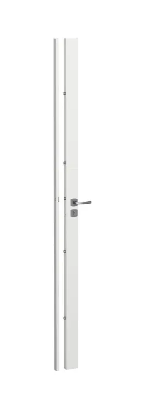 Serrure PROTECTIVE 41 HDI+ 4 points GA 65x35 Vis 70 ASSA ABLOY 4 Clés - Blanc Muze Chromé velours - Droite - 28467000