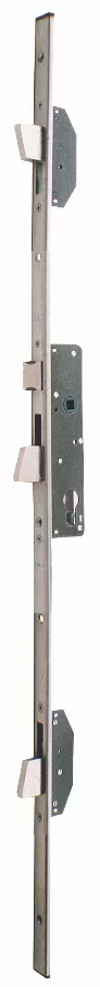 Serrure 3 points Multiblindo Inox ISEO pêne réversible - Têtiere U 1860x24x6 - Axe 25 - 795101252 Serrure 3 points Multiblindo Inox ISEO pêne réversible - Têtiere U 1860x24x6 - Axe 25 - 795101252