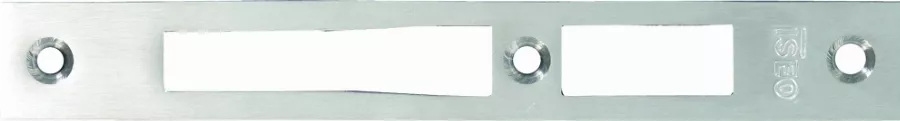 Gâche plate ISEO centrale inox pour Electa - 24x3x180 mm - 38030 Gâche plate ISEO centrale inox pour Electa - 24x3x180 mm - 38030