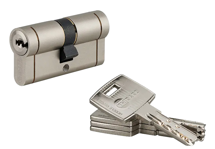 Cylindre Serrure Thirard 66mm (33+33) Sécurité 10 Résist 4 Clés - Neuf