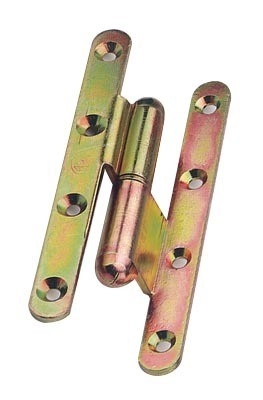 Paumelle bouts ronds à bague coudée TORBEL - 140x70x80 mm - Coudage 90/100° - Gauche - J533010