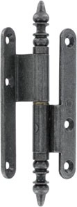  Paumelle rustique BROS - Vases droite - Fer patiné verni - 140 x 55 mm - 1-3-A-RD1455-3