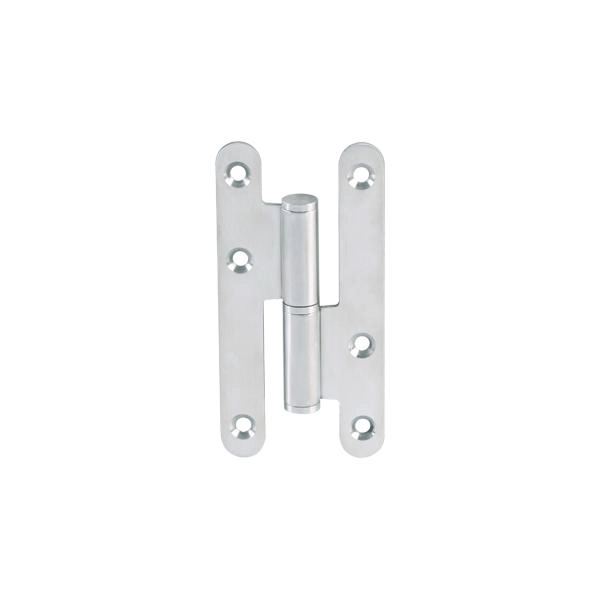 Paumelle en acier inoxydable – 110x55x2.5 mm bout rond noeud plat - Gauche - LTPML110X55-304G