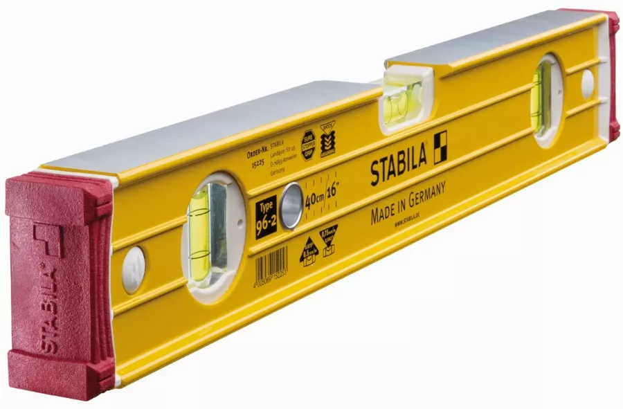 Niveau à bulle STABILA Type 96-2 fioles - 40cm - 15225 Niveau à bulle STABILA Type 96-2 fioles - 40cm - 15225