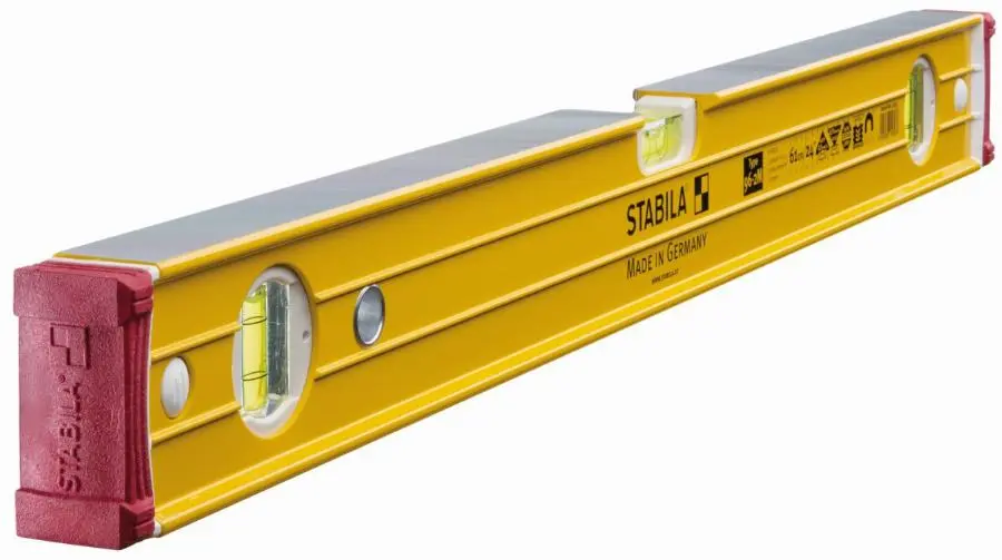 Niveau à bulle STABILA Type 96-2 fioles -  m 61cm  - Aimant aux terres rares - 15853