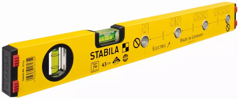 Niveau à bulle STABILA Type 70 Electric - 43cm - 16135 Niveau à bulle STABILA Type 70 Electric - 43cm - 16135