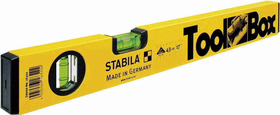 Niveau à bulle STABILA toolbox 43cm - 16320 Niveau à bulle STABILA toolbox 43cm - 16320