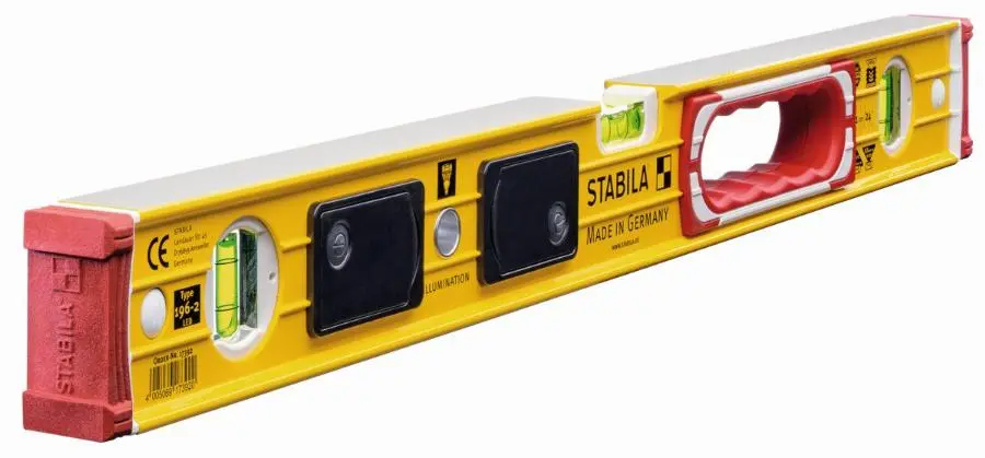 Niveau à bulle STABILA Type 196-2 fioles - led 61cm - 17392