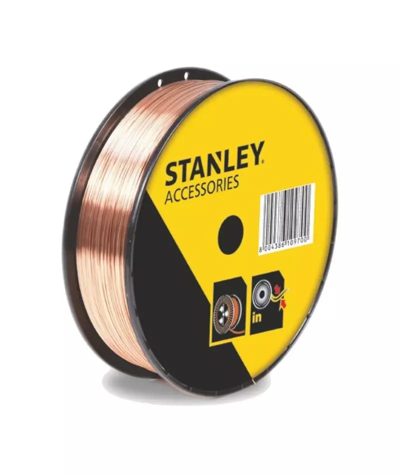 Fil à souder MIG - Acier - Ø 0.6 mm x 100 - STANLEY - 460616 Fil à souder MIG - Acier - Ø 0.6 mm x 100 - STANLEY - 460616