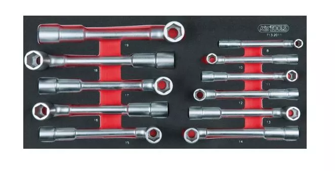 Module de clés à pipe débouchées 6 pans KS TOOLS - 11 pièces - 713.2011 Module de clés à pipe débouchées 6 pans KS TOOLS - 11 pièces - 713.2011