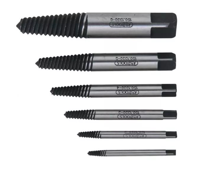 Jeu d'extracteurs de goujons KS TOOLS pour goujons de M3-M18 - 6 pièces - 150.1330 Jeu d'extracteurs de goujons KS TOOLS pour goujons de M3-M18 - 6 pièces - 150.1330