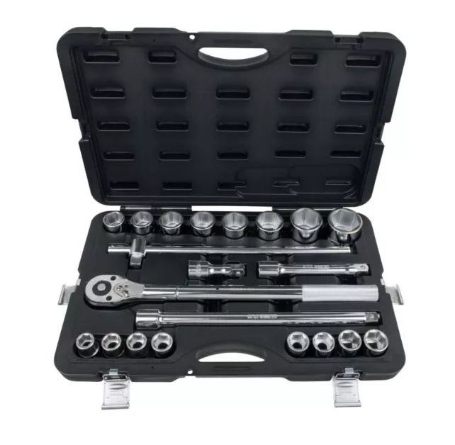 Coffret de douilles 6 pans métriques et accessoires 3/4'' KS TOOLS - 21 pièces - 911.0721