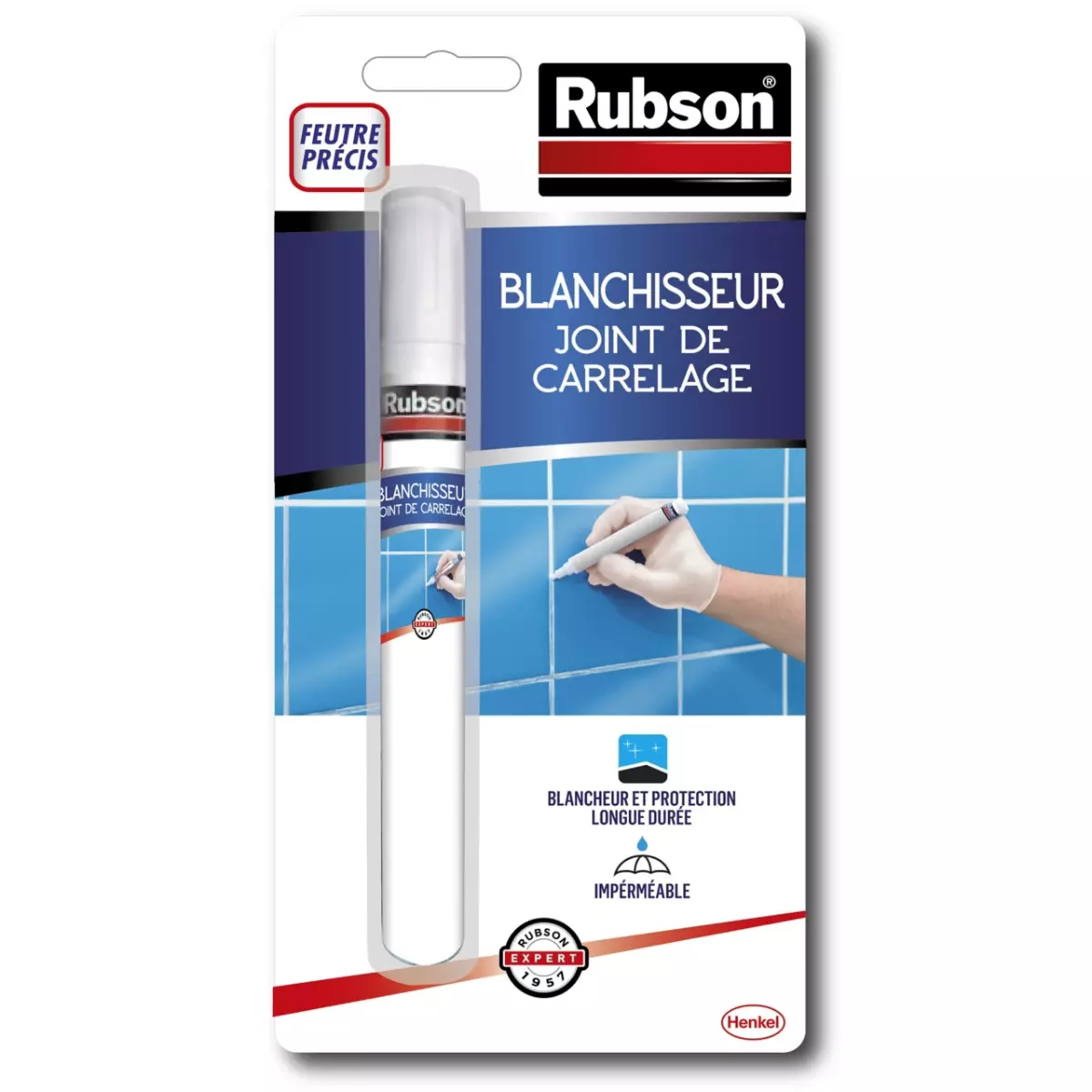 Stylo RUBSON Rénov'joint - Blanchisseur de joint de carrelage - 2670747 Stylo RUBSON Rénov'joint - Blanchisseur de joint de carrelage - 2670747