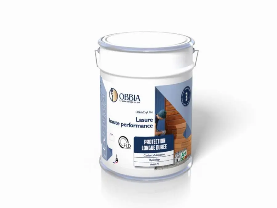 Lasure haute performance Obbiacryl Pro 1L OBBIA - incolore