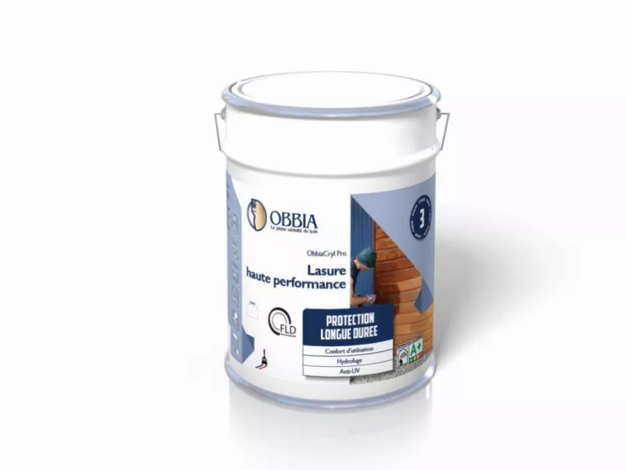 Lasure haute performance Obbiacryl Pro 5L OBBIA - Chêne clair