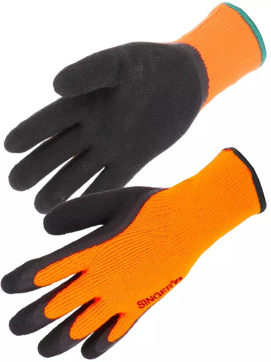 Gant latex mousse. Support chaud en acrylique. Jauge 10. Dos aéré. - SINGER - TAC10R