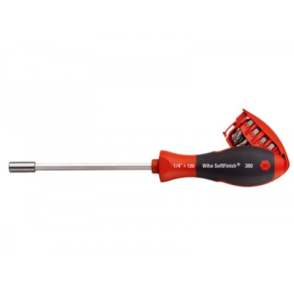 Tournevis porte-embouts 1/4" WIHA magasin de 8 embouts - 33007 Tournevis porte-embouts 1/4" WIHA magasin de 8 embouts - 33007