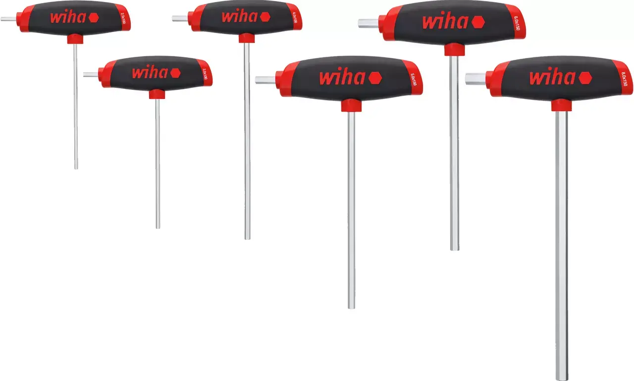 Jeu de tournevis hexagonaux avec ComfortGrip, 6 pièces WIHA - 26247