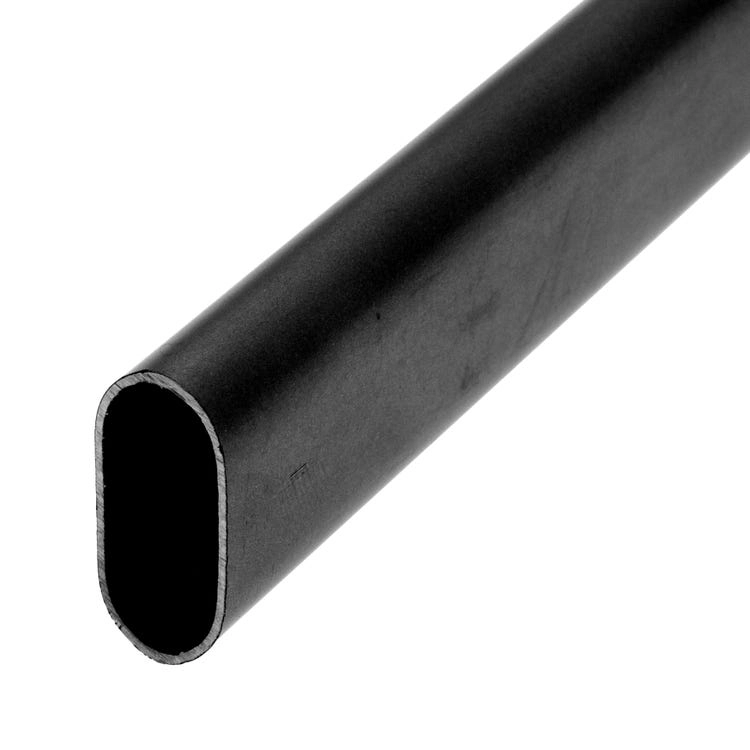 Tube ovale noir mat ral 9005 30 x 15 mm DUVAL BILCOCQ - 2.50 m - 51-0145-0125