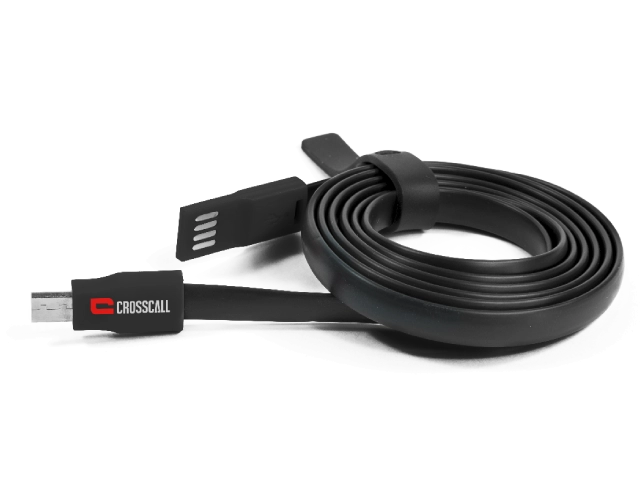 Câble USB CROSSCALL - Câble plat 1.20m - CP.PE.NR000