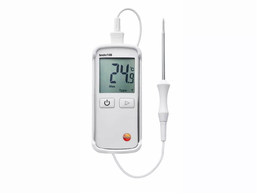 Thermomètre alimentaire 108 à sonde interchangeable TC type K/T - TESTO - 0563 1080 Thermomètre alimentaire 108 à sonde interchangeable TC type K/T - TESTO - 0563 1080