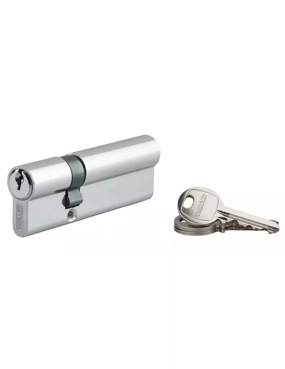 Cylindre de serrure à clé crantée Ecopro nickelé - 30 x 60 - Varié - THIRARD - 00007391 Cylindre de serrure à clé crantée Ecopro nickelé - 30 x 60 - Varié - THIRARD - 00007391