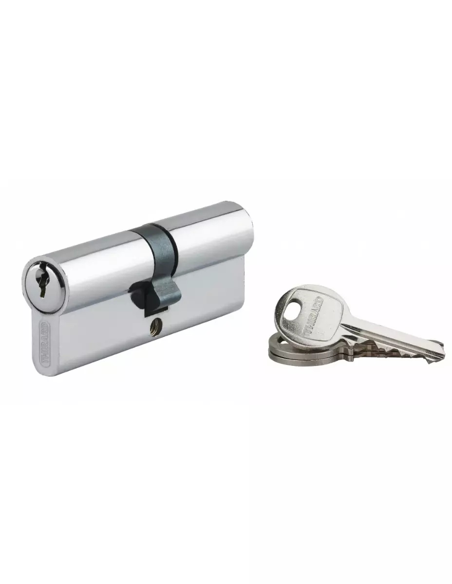 Cylindre de serrure à clé crantée Ecopro nickelé - 40 x 40 - Varié - THIRARD - 00007190 Cylindre de serrure à clé crantée Ecopro nickelé - 40 x 40 - Varié - THIRARD - 00007190