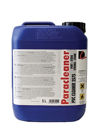 Nettoyant PVC Cleaner 2575 Strong DL CHEMICALS - Fort - Bidon 5 litres - 1500013N000353 Nettoyant PVC Cleaner 2575 Strong DL CHEMICALS - Fort - Bidon 5 litres - 1500013N000353