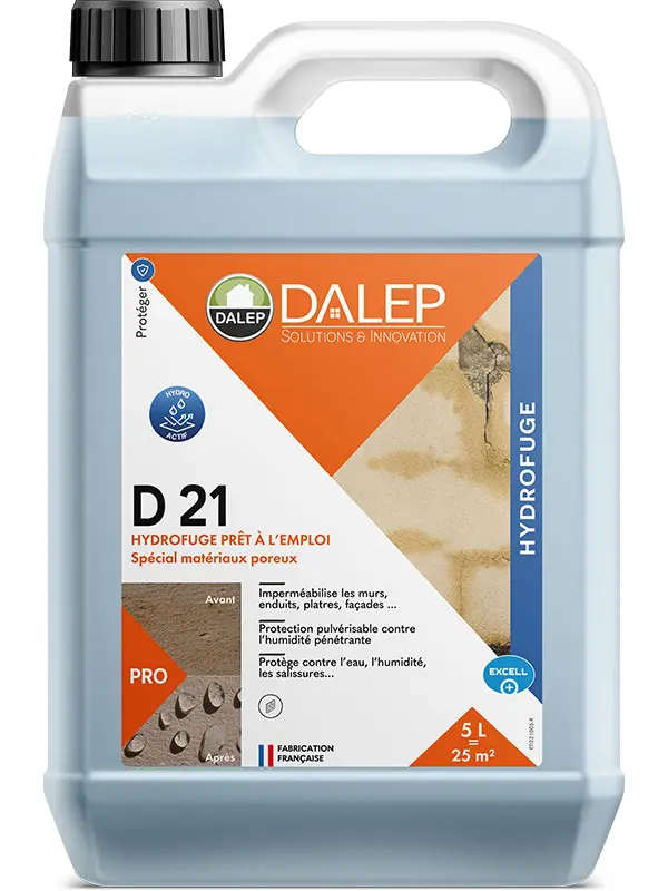 Hydrofuge DALEP D21 Prêt à l'emploi Bidon de 5 Litres - 221005                 