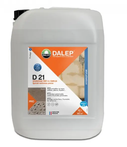 Hydrofuge et Oleofuge DALEP D21 - Prêt à l'emploi Bidon de 200 Litres - 221200