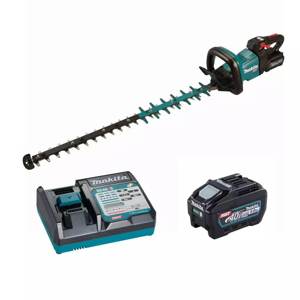 Taille-haie M 75 cm 40V max XGT - MAKITA - avec 2 batteries 40v 4.0Ah - chargeur - UH005GM201