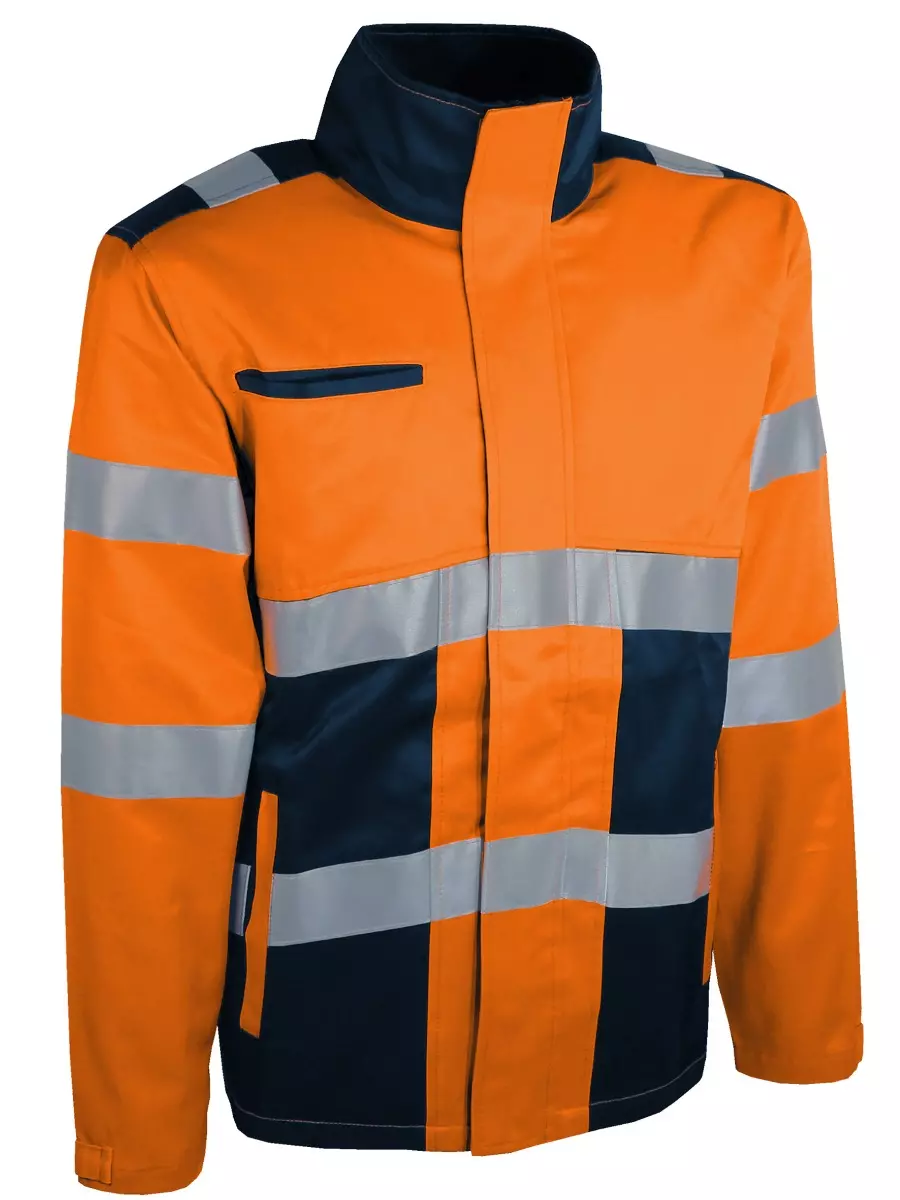 Veste de travail haute visibilité. 65% polyester et 35% coton, 245 g/m². - SINGER - taille L - VARMO