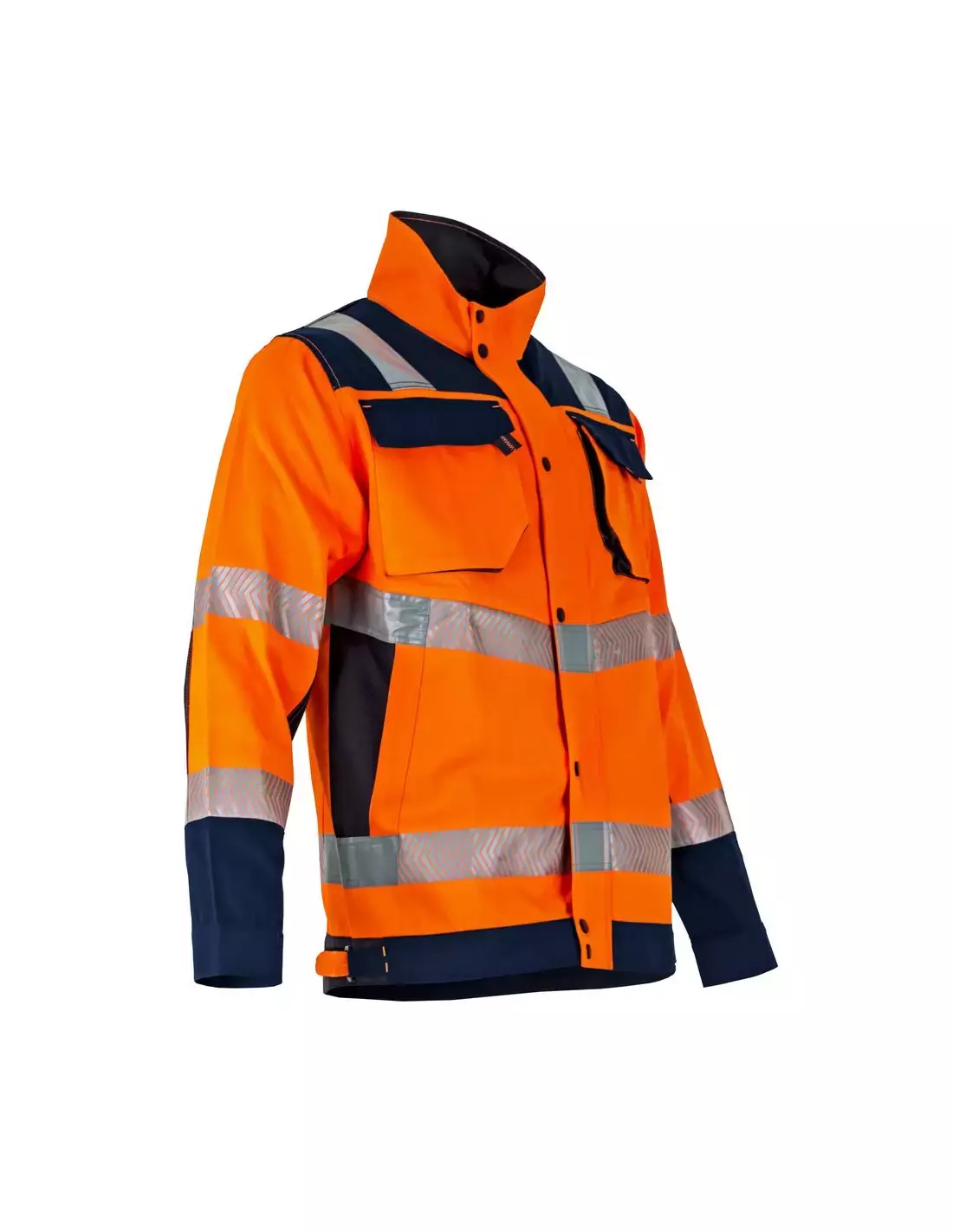 Veste haute-visibilité Ampoule - Softshell 3 couches - Orange/Marine - T4 L - LMA - 2224 T4