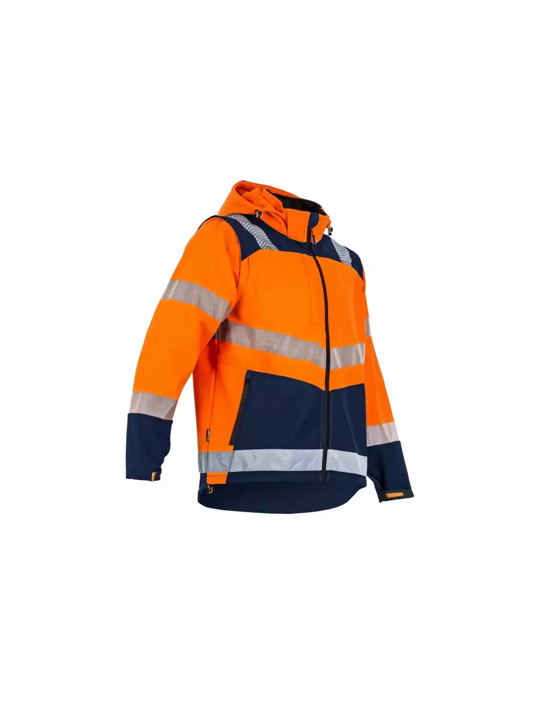 Veste haute-visibilité Cible - Softshell 3 couches - Orange/Marine - T5 XL - LMA - 2266 T5