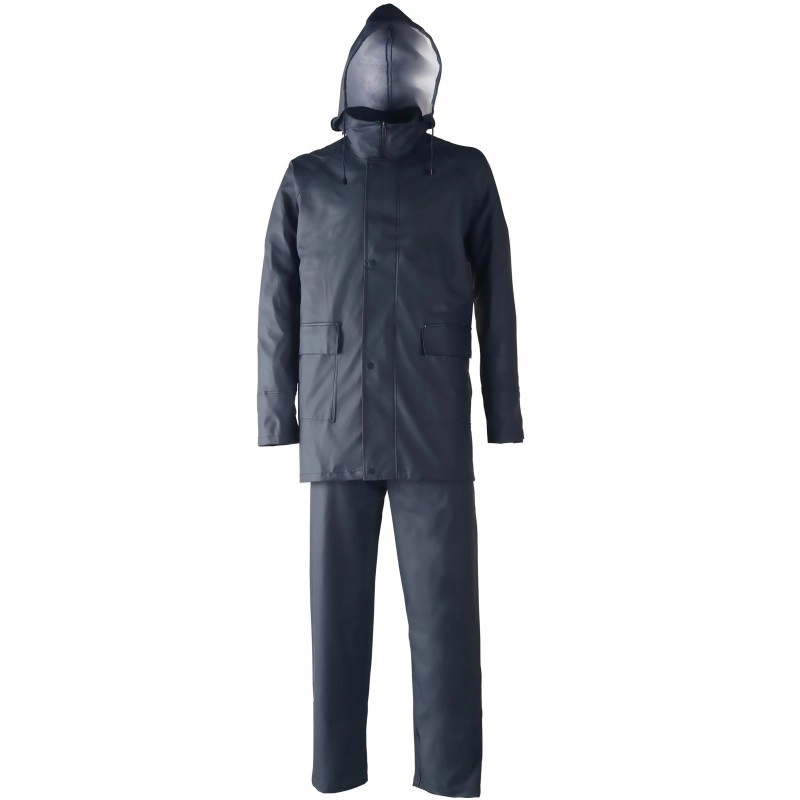 Ensemble de pluie PU/PVC bleu marine SINGER - Taille L - VPLRAINY03