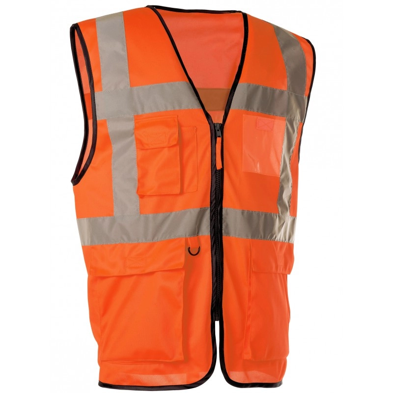 Gilet de travail Haute visibilité Orange Multi-poches SINGER - T.XL - GARO04