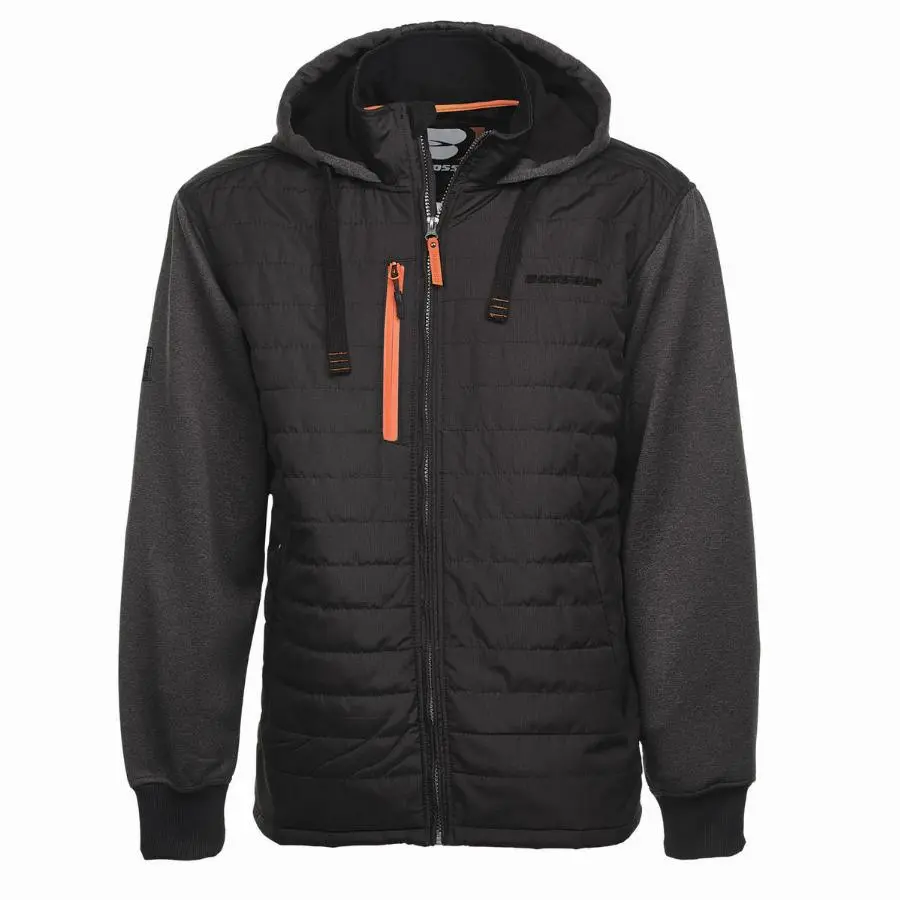 Blouson hybride YARI BOSSEUR - noir/gris chiné - taille XL - 11498-004