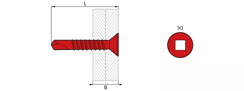 Boîte 500 Vis autoperceuse TFQ acier SCELL-IT - SQ2 - 3.9 x 38 mm - TFQ39038 Boîte 500 Vis autoperceuse TFQ acier SCELL-IT - SQ2 - 3.9 x 38 mm - TFQ39038